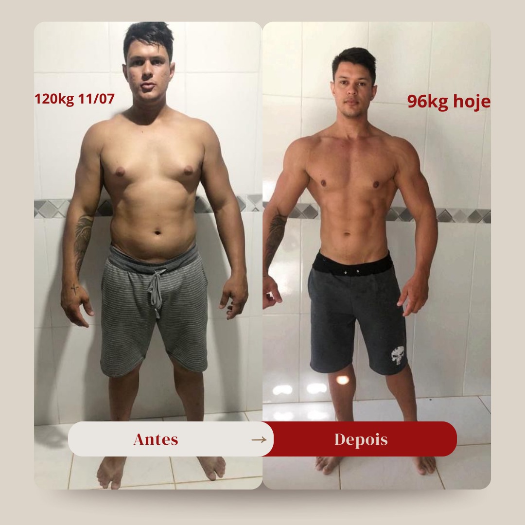 Resultado — 120kg para 96kg